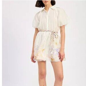 En Saison Taylorann puff sleeve dress